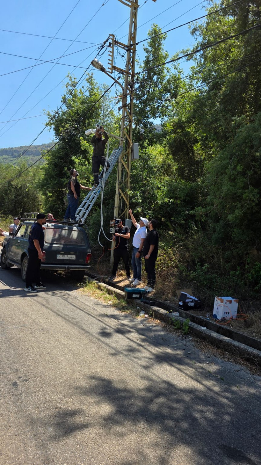 Our team installing camera infrastructure at a remote site.